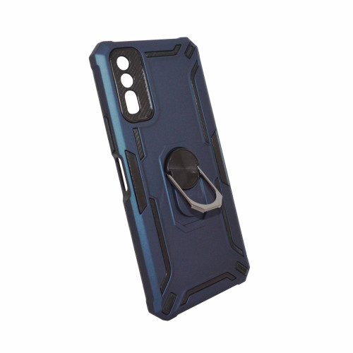 Vivo Y20 Blue Cover Military Grade Protection Built-in Kickstand Car Holder Mobile Phone Case